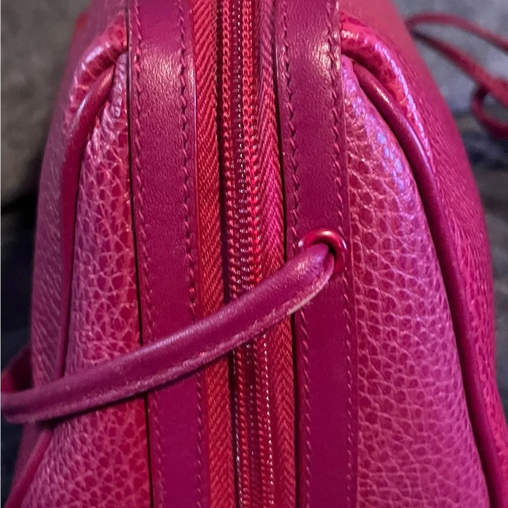Vintage Mark Cross Pink Leather Crossbody Bag - Picture 6 of 9